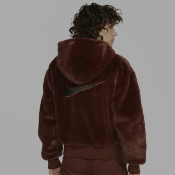 NWT nike faux fur jacket - Picture 6 of 10
